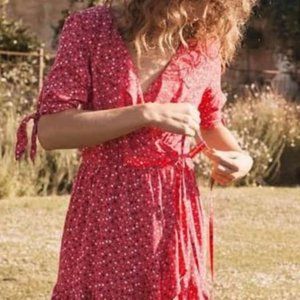 Auguste The Label Tie Sleeve Mini Dress